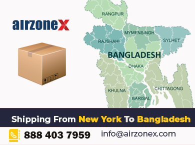 airzonex express shipping delivery from New York to Bangladesh